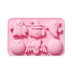 6Pcs Halloween Silicone Molds Cupcake Non-Stick Wrapper Mold For Cake Deco