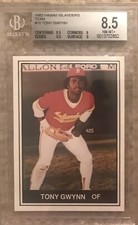 1982 TCMA #10 Tony Gwynn RC Pre Rookie HOF Hawaii Islanders BGS 8.5 NM- Mint +