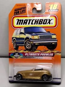 Matchbox Plymouth Prowler Gold No Painted Grill #18 Cool Concepts - Picture 1 of 6