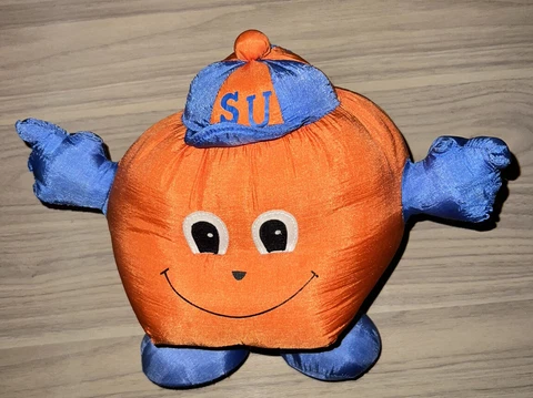 Vtg Otto the Orange Syracuse Orangeman Plush Stuffed Mascot 80s Clean! Cover
