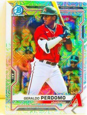 Geraldo Perdomo 2021 Bowman Chrome Mojo Refractor Prospect Card #BCP-109 MLB