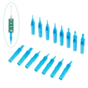 50Pcs Disposable Tattoo Tips Tattoo Machine Gun Nozzle Tip Needle Tube 15 Models - Picture 1 of 23