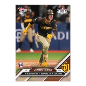 Jackson Merrill - 2024 MLB TOPPS NOW Tarjeta 4 - Serie Seúl 1er Éxito - Imagen 1 de 2