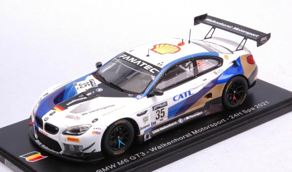 Bmw M6 Gt3 #35 24 H Spa 2021 Glock / Tomczyk / Neubauer 1:43 Model SPARK MODEL - Immagine 1 di 1