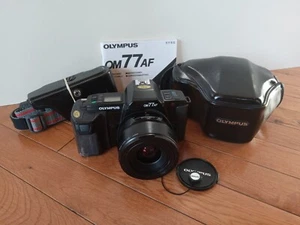 Olympus OM77AF 35mm SLR Film Camera with Olympus Lens AF Zoom 35 70mm + Case - Picture 1 of 18