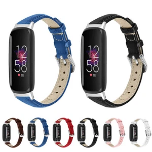 Replacement Strap For Fitbit Inspire 3 Luxury Genuine Leather Wristband Band UK - Picture 1 of 20
