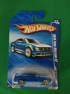 2010 Hot Wheels - HW Garage 2010 FORD MUSTANG GT Blue Variation wWhitePr5 B132 - Picture 1 of 11