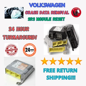 VOLKSWAGEN VW TAOS SRS RESTRAINT CONTROL MODULE CRASH CODE REMOVAL RESET SERVICE - Picture 1 of 2