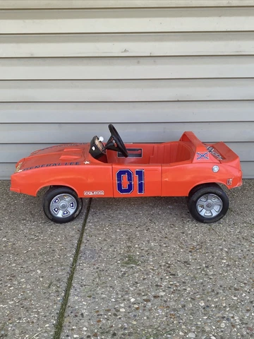 Dukes Of Hazzard Coleco Kids Pedal Car General Lee 1982 VTG rare Tested Works Cover
