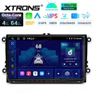 Android 14 4+64GB Car Radio Stereo CarPlay GPS Navi For VW Volkswagen CC Passat - Picture 1 of 19