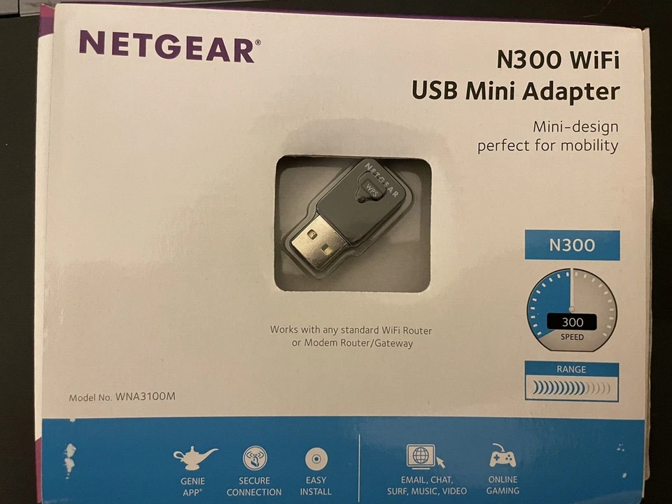 Netgear N300 USB 3.0 Wireless Adapter. - Image 1 of 1