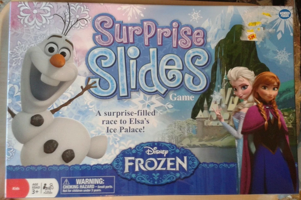 DISNEY'S FROZEN SURPRISE SLIDES BOARD GAME RACE TO ELSA'S PALACE BY DISNEY VGC - Image 1 of 1