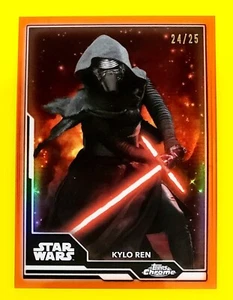 2021 Chrome Star Wars Legacy Wielders Lightsaber Orange WL-7 Kylo Ren #24/25 - Picture 1 of 1