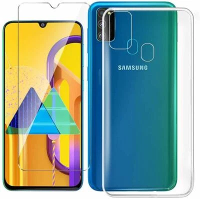 PHONETHRONE COVER CUSTODIA + PELLICOLA IN VETRO TEMPERATO PER SAMSUNG GALAXY M21 M 21