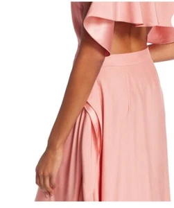 Vestido midi mediano de seda acampanada rosa STELLA MCCARTNEY - Imagen 1 de 8