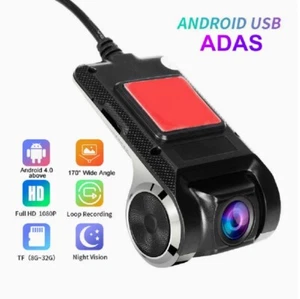 Cámara grabadora DVR frontal para automóvil G-sensor 1080P Full HD Dash Cam USB Mini ADAS - Imagen 1 de 9