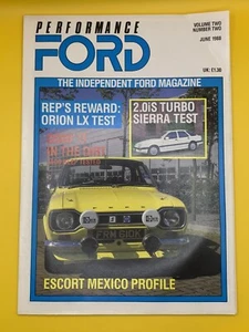 Performance Ford Magazine 1980’s Collectible Rare Xr3i Escort Mexico Cosworth - Picture 1 of 3