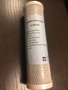 New Genuine Carbon Block 10 Micron Water Filter Cartridge - Picture 1 of 6