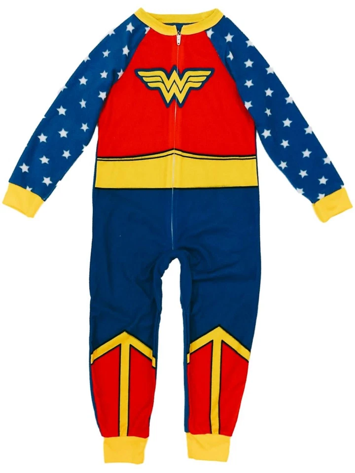 DC Comics Niñas Mujer Maravilla Manta Dormir Mujer Maravilla Unión Traje Pijama XS Foto 1 de 1