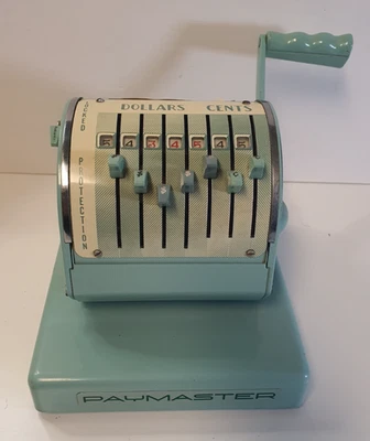 Vintage RARE COLOR - Paymaster Cheque Writer Series X-900 *Works, WITH x2 Keys* - Image 1 of 4