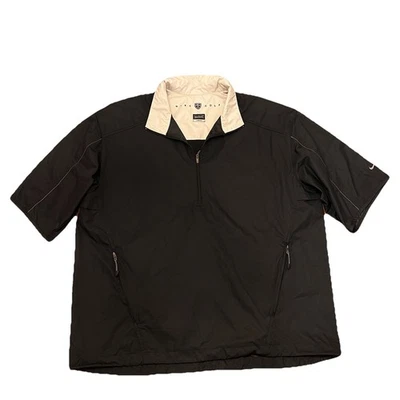 Y2K Nike Golf Windshirt Pullover Clima-Fit Quarter Zip Short Sleeve Olympics Lg - Image 1 of 4