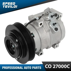 Compresor de aire acondicionado con polea de 6 ranuras para Toyota Corolla Matrix 2003 04-08 L4 1,8 L - Imagen 1 de 11