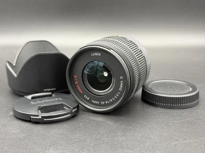 USED LUMIX G VARIO 14-42mm F3.5-5.6 ASPH. MEGA O.I.S. H-FS014042 US SELLER - Image 1 of 4