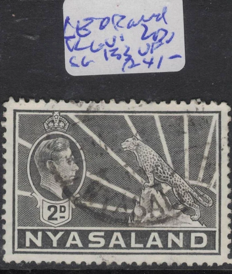Nyasaland Leopard And KGVI 2D SG 133 VFU (5fmc) - Image 1 of 1