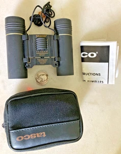 Tasco Compact Binoculars 8x21 Sonoma Fully Coated Optics 367Ft @ 1000Yds W/Case - Picture 1 of 9