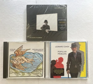 Leonard Cohen CD Lot, You Want It Darker, Popular Problems, New Skin for The Cer - Imagen 1 de 3