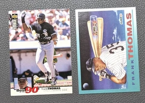 1992 Fleer Frank Thomas Chicago White Sox “Time Bomb" #712 & First Base #64🧢 - Picture 1 of 2