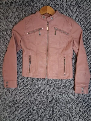 JouJou Giacca Ecopelle Rosa Moto Ragazza Gioventù Media 8/10 - Immagine 1 di 4