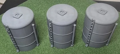 HO Scale 1:87 3 Pack Chemical Oil Fuel Industry Tanks Free Shipping Made USA - Image 1 of 4