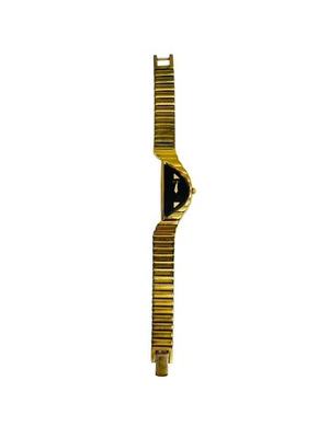 Cuarzo vintage SEIKO media luna para mujer 1F20-5D59 esfera dorada negra LEER-FUNCIONA-PIEZAS Foto 1 de 4