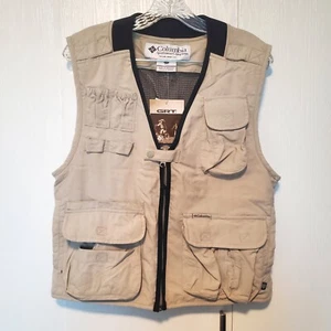 Columbia Fly Fishing Vest Vented Outdoor Cargo Utility GRT Unisex Small - Picture 1 of 6