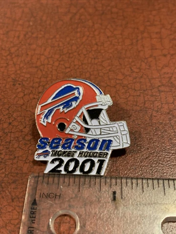 Buffalo Bills 2001 Season Ticket Holder Enamel Lapel Pin FREE SHIPPING Cover