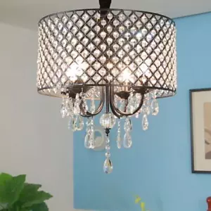 Crystal Pendant Lights Kitchen Chandelier Lighting Home Lamp Hotel Ceiling Light - Picture 1 of 10