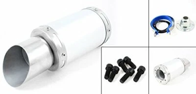 Silenciador punta tubo escape Uxcell tono plata 2.0" diámetro para motocicleta - Nuevo  Foto 1 de 2