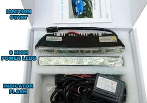 White 6LED Daytime Running DRL Day Light Car Front Light FOG LIGHT DIM bmw x5 x6 - Picture 1 of 1