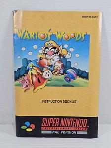 Super Nintendo SNES Warios Woods Instruction Manual Only - Foto 1 di 13