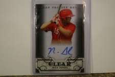 NICK SENZEL 2016 LEAF TRINITY CLEAR AUTOGRAPH CINCINNATI REDS ON CARD AUTO RC