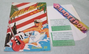 Original Miller Music On The Beach Jones Beach Program Summer 1985 + Ticket Stub - Picture 1 of 16