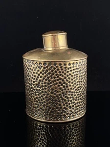 Antique Brass Tea Caddy Early 20th Century - Picture 1 of 7