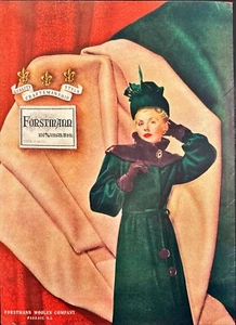 Forstmann Woolen Co Virgin Wool Passaic NJ Print Ad 1945 - Picture 1 of 6