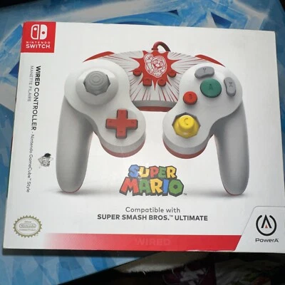 PowerA WIRED Controller Nintendo Switch Super Mario GameCube Style New - Image 1 of 4