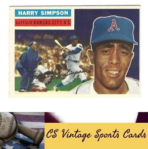 1956 Topps #239 Harry Simpson - Foto 1 di 2