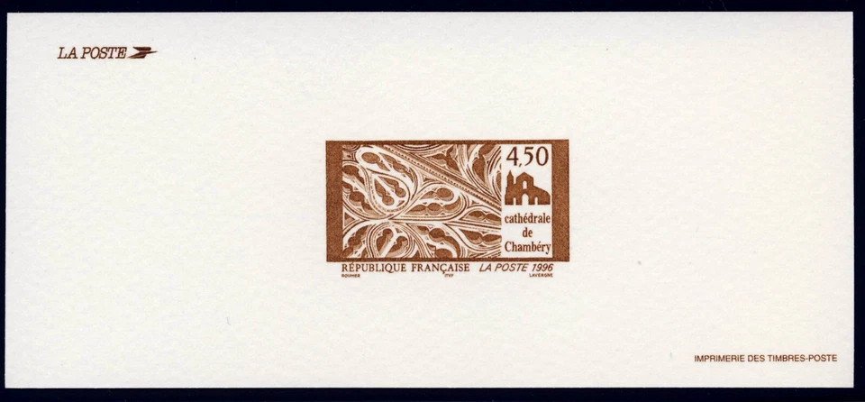 FRANCE . 1996 Chambéry Cathedral (2529) . Reduced Size Deluxe Proof - Image 1 of 1