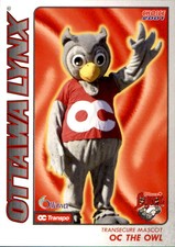 2001 Ottawa Lynx Choice #30 OC The Owl MASCOT - NM Baseball Card