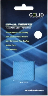 2 x Gelid Solutions GP Ultimate 3mm Thick Thermal Pads 90 x 50 x 3.0 mm W/mK 15 - Image 1 of 4