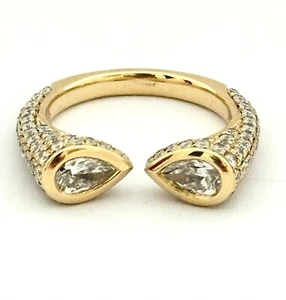 TOI & MOI DIAMOND RING 18K YG, 1.73 CARAT NAT. VS DIAMONDS, RET USD $5,800+TAX - Picture 1 of 16